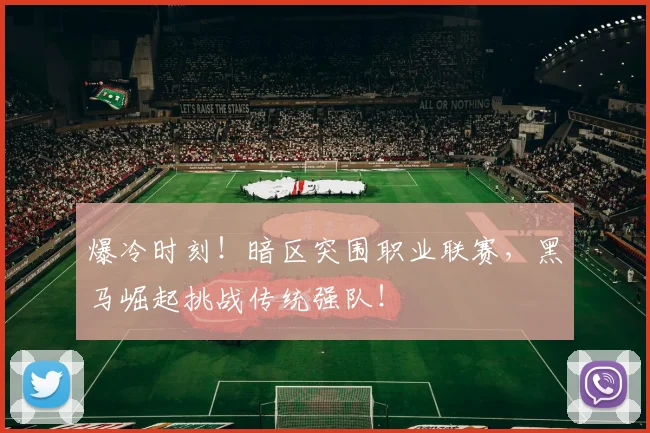 爆冷时刻！暗区突围职业联赛，黑马崛起挑战传统强队！